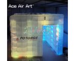 Get a customized led inflatable cube booth/photo booth enclosure for your event party and business