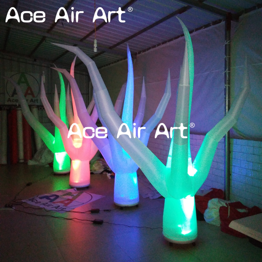 giant stage decoration led inflatable seaweed plant replica for event and party