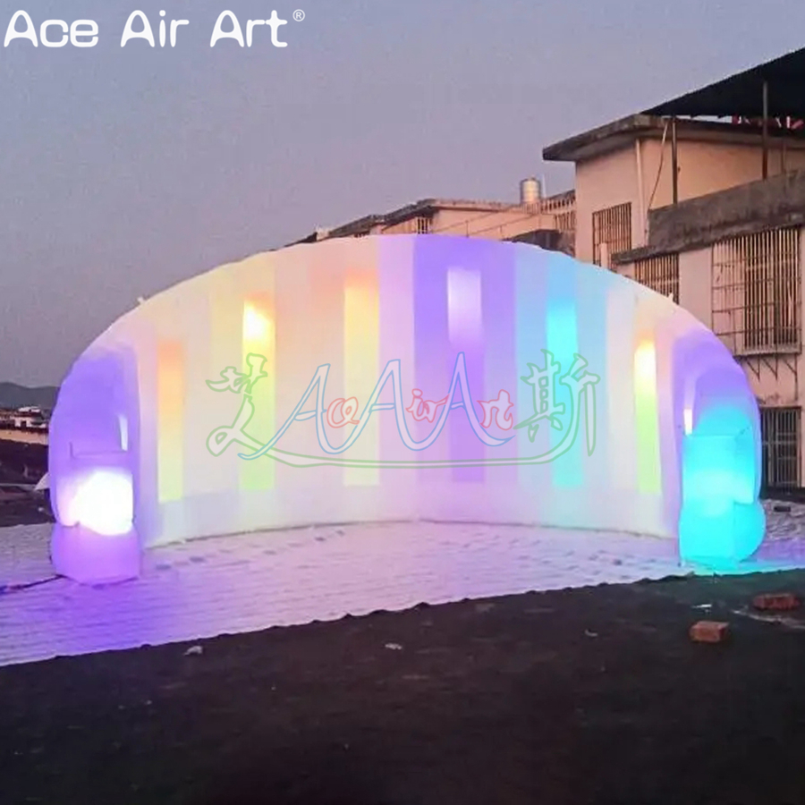Custom Highly Appreciated Inflatable Photo Booth Wall For DJ Background with Led Spotlights on Sale