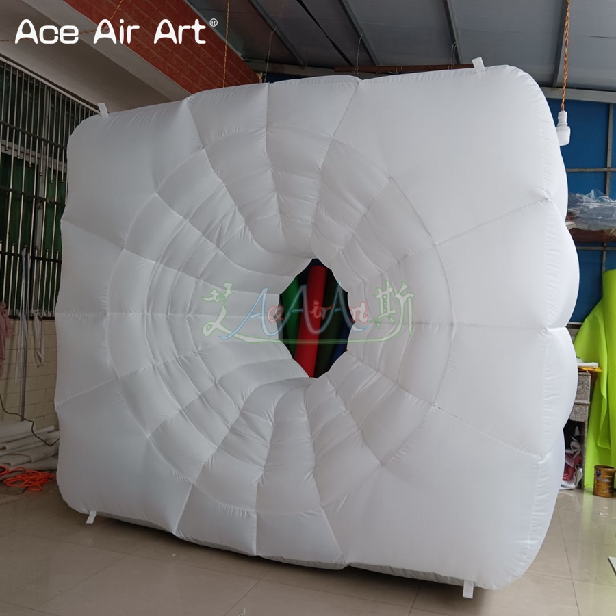 High Quality 1.5mLx1.5mH Indoor White Inflatable CT Scanner Replica With Air Blower Ace Air Art Supply