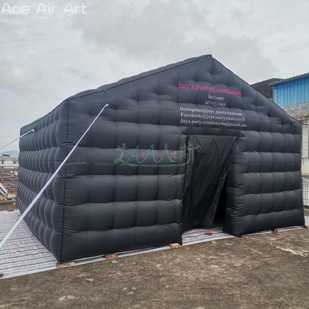 5.5*5.5*3.6mH Advertising Inflatable Nightclub Tent Cubic House for Night Party or Backyard Event