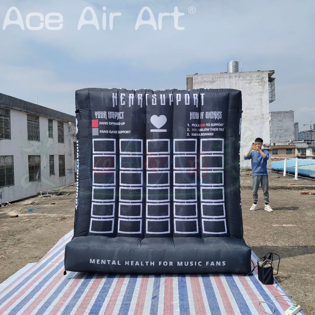 2.1mH Custom Inflatable Billboard for Outdoor Advertising Inflatable Billboard Logo Wall for Parties Events Promotions