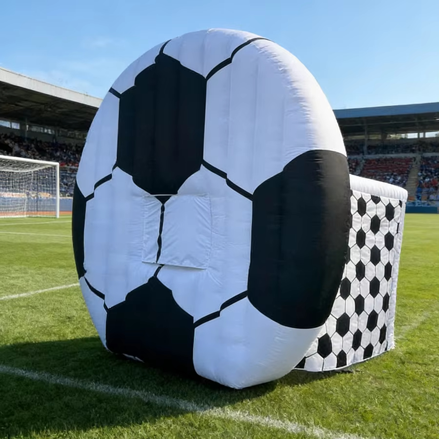 Popular Inflatable Soccer Tent Football Match Stall Inflatable Concession Booth Blow Up Football Tunnel for Business Event