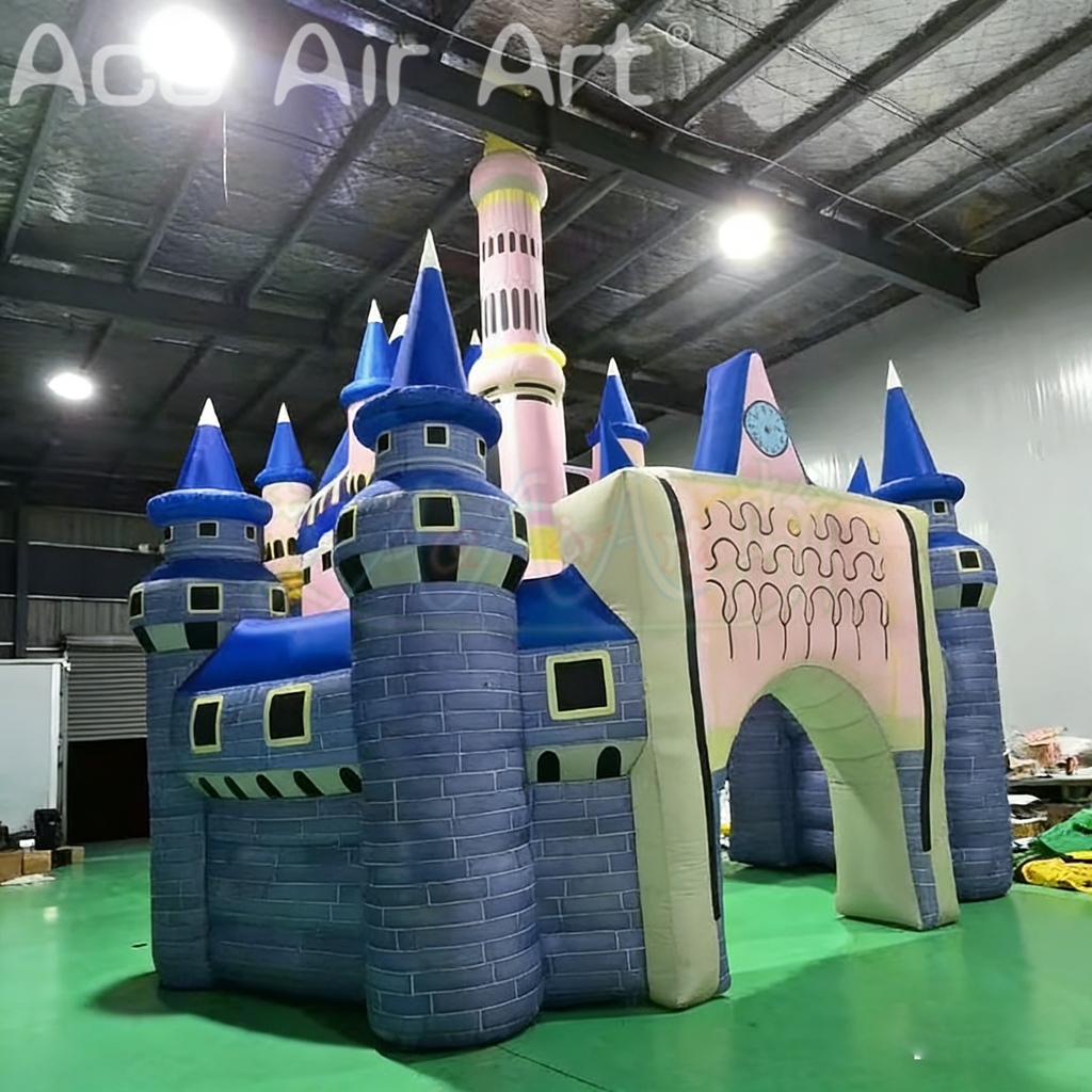 Led Lighted Stage Performance Prop Background Huge Inflatable Blow up Princess Castle