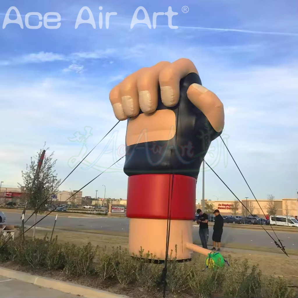 Inflatable Fist Model Realistic Inflatable Finger Giant Inflatable Hand Boxing Gloves for Outdoor Advertising