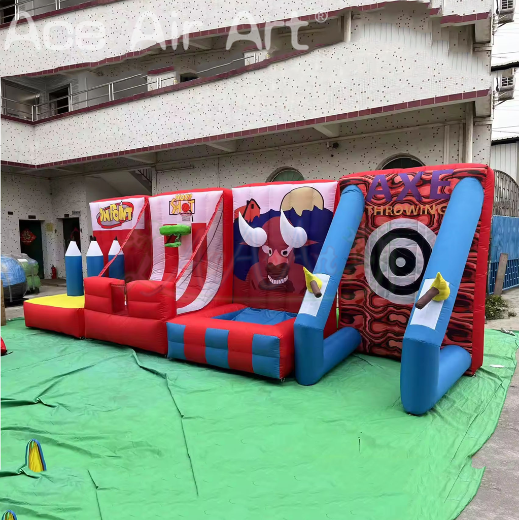 Outdoor Funny Inflatable Carnival Sport Game With Customized Design